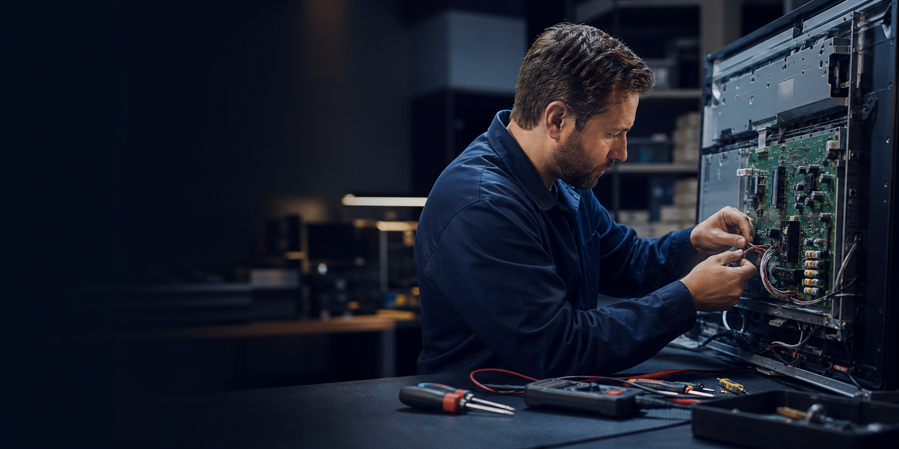 Philips TV servisi teknik kontrol görseli